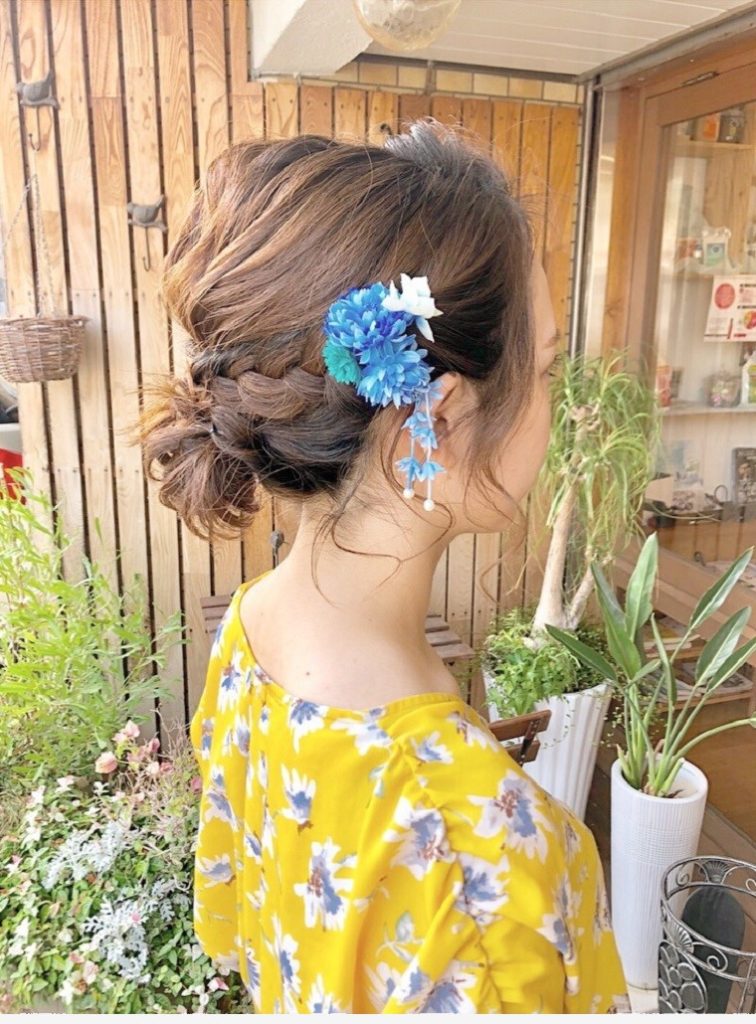 浴衣に似合うアレンジ