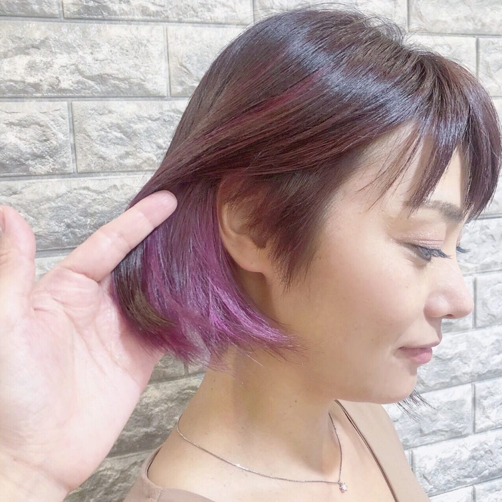 イヤリングカラー×レッドバイオレット